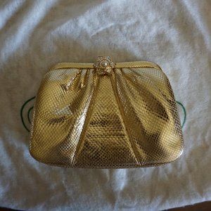 Judith Leiber Gold Clutch/Handbag